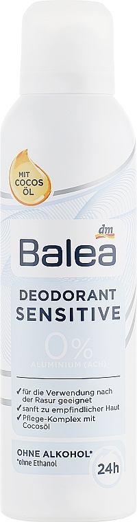 Deodorant Antiperspirant "Sensitive" - Balea — photo N1