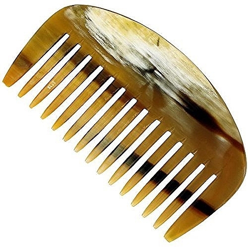 Detangling Comb, 10 cm - Golddachs Horn Afro Comb — photo N1