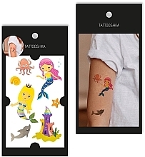 Temporary Tattoo "Friendly Mermaids" - Tattooshka — photo N1