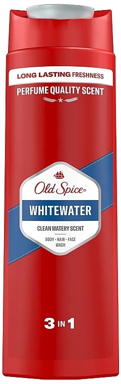 Shower Gel - Old Spice Whitewater 3 In 1 Body-Hair-Face Wash — photo N1