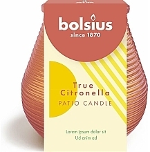 ガーデンキャンドル 、40H 、コーラル - Bolsius True Citronella — photo N1