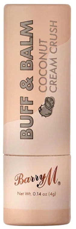 Lip Balm Scrub "Coconut Cream" - Barry M Buff & Balm Coconut Cream Crush — photo N1