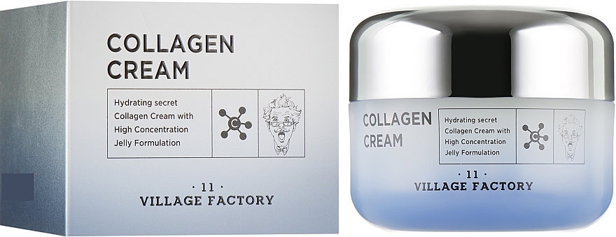 Moisturizing Facial Gel-Cream - Village 11 Factory Collagen Cream — photo N1