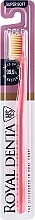 Fragrances, Perfumes, Cosmetics Extra Soft Toothbrush with Gold, coral red - Royal Denta Gold Super Soft