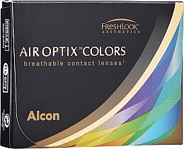 Color Contact Lenses, 2pcs, sterling grey - Alcon Air Optix Colors — photo N3