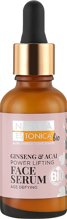 Lifting Face Serum "Ginseng and Acai" - Natura Estonica Ginseng & Acai Face Serum — photo N1