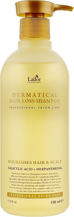 Sulfate-Free Anti-Hair Loss Shampoo - La'dor Dermatical Hair-Loss Shampoo — photo N1