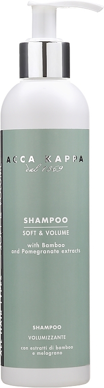 Softening & Volume Shampoo - Acca Kappa Soft & Volume Shampoo — photo N1