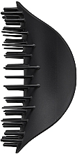 Massage Hair Brush - Tangle Teezer The Scalp Exfoliator & Massager Onyx Black — photo N8