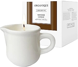 Fragrances, Perfumes, Cosmetics SPA-Massage Candle "Guarana", white ceramic jar - Organique Spa Massage Candle Guarana