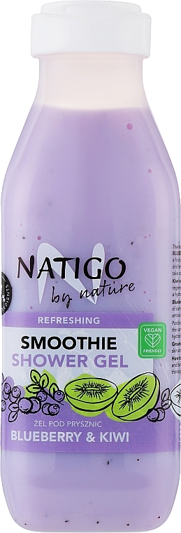 Shower Gel 'Blueberry Kiwi Smoothie' - Natigo Blueberry & Kiwi Smoothie — photo N3