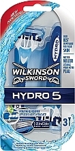 Fragrances, Perfumes, Cosmetics Disposable Razors, 3 pcs - Wilkinson Sword Hydro 5 Razor