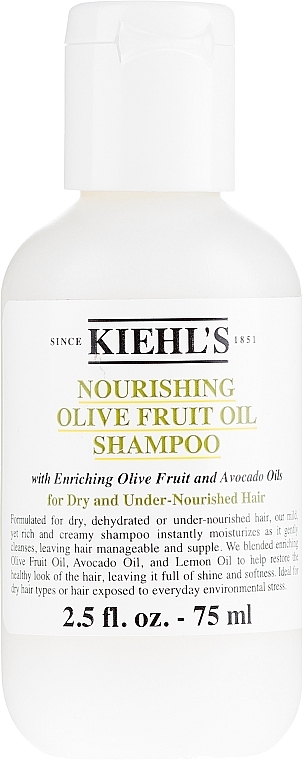 Nourishing Olive Oil Shampoo for Dry Hair - Kiehl's Olive Fruit Oil Nourishing Shampoo — photo N1