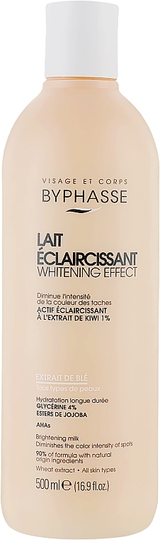 Wheat Extract Face Milk - Byphasse Skin-Tone Unifier Milk Wheat Extract — photo N1