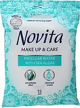 Fragrances, Perfumes, Cosmetics Wet Wipes "Make Up" - Novita Delicate