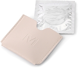 Condom 'Classic' Case, beige - MAKEUP Condom Holder Pu Leather Beige — photo N3