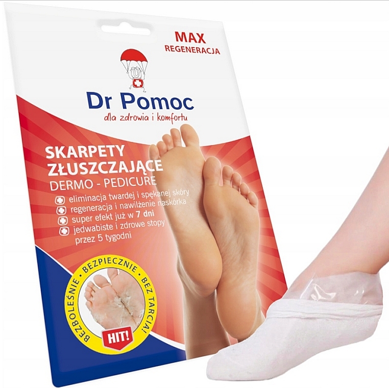 Exfoliating Foot Socks - Dr Pomoc — photo N2