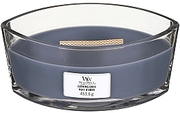 Scented Candle in Glass - Woodwick Hearthwick Flame Ellipse Candle Evening Onyx — photo N1