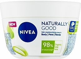 Fragrances, Perfumes, Cosmetics Moisturizing Body, Face & Hand Cream - Nivea Naturally Good Moisturizing Cream