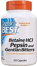 Fragrances, Perfumes, Cosmetics Betaine HCI Pepsin & Gentian Bitters - Doctor's Best Betaine HCI Pepsin and Gentian Bitters