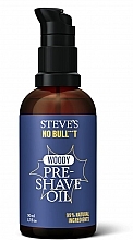 Pre-Shave Oil - Steve's No Bull***t Woody Pre-Shave Oil — photo N1