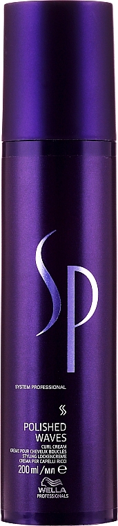 Curly Hair Cream - Wella Sp Polished Waves Curls Cream With Hold — photo N1