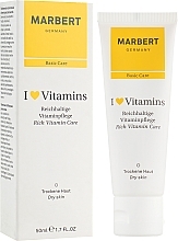 Fragrances, Perfumes, Cosmetics Cream for Dry Skin - Marbert I Love Vitamins Rich Vitamin Care