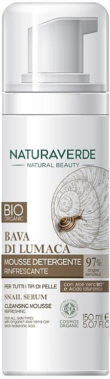 Cleansing Facial Mousse - Naturaverde Cleansing Mousse Snail Serum — photo N1