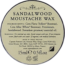 Moustache Wax - Captain Fawcett Sandalwood Moustache Wax — photo N4