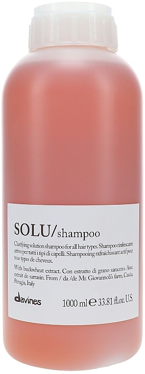 Deep Hair Cleansing Refreshing Shampoo - Davines Solu Shampoo — photo N4