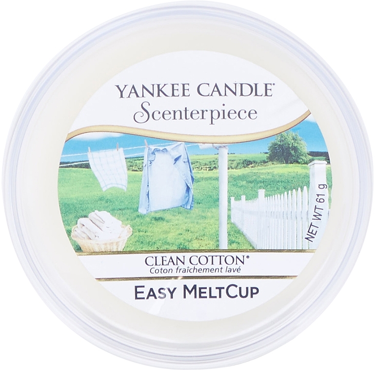 Scented Wax - Yankee Candle Clean Cotton Scenterpiece Melt Cup — photo N1