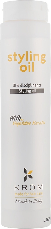 Hair Styling Oil with Vegetable Keratin - Krom K Style — photo N13