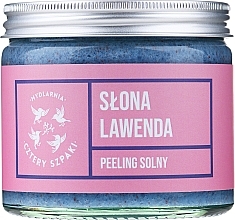 Body Peeling "Salt Lavender" - Cztery Szpaki — photo N1