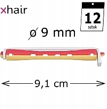 Cold Perm Rods, d9 mm, yellow-red, 12 pcs. - Xhair — photo N2