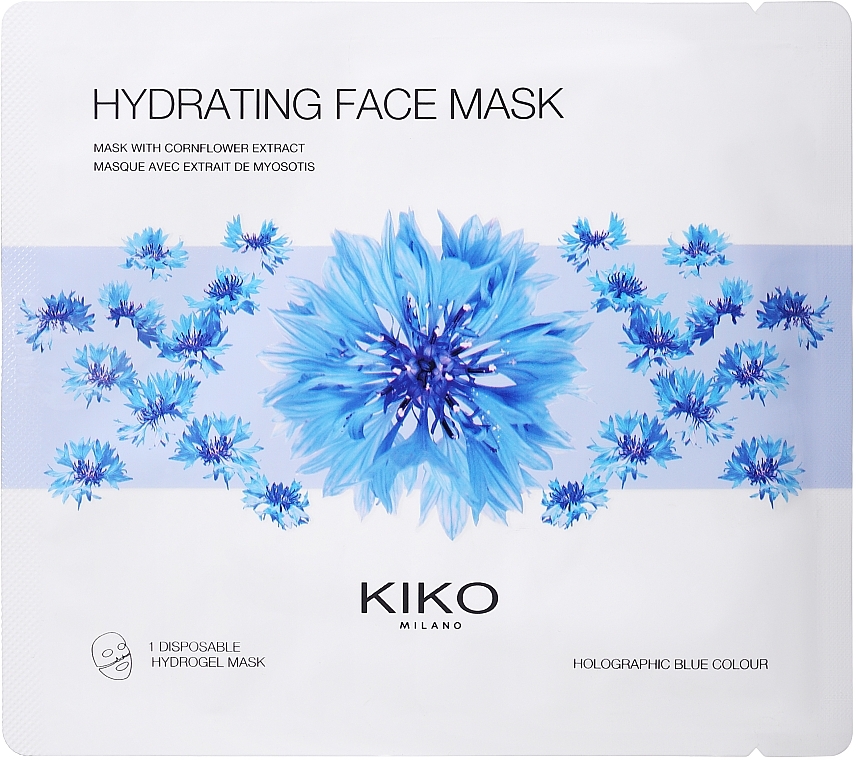 Cornflower Hydrogel Face Mask - Kiko Milano Hydrating Hydrogel Face Mask — photo N2