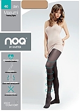 Women Anti-Varicose Tights "Masumi" 40 Den, light beige - Knittex — photo N1