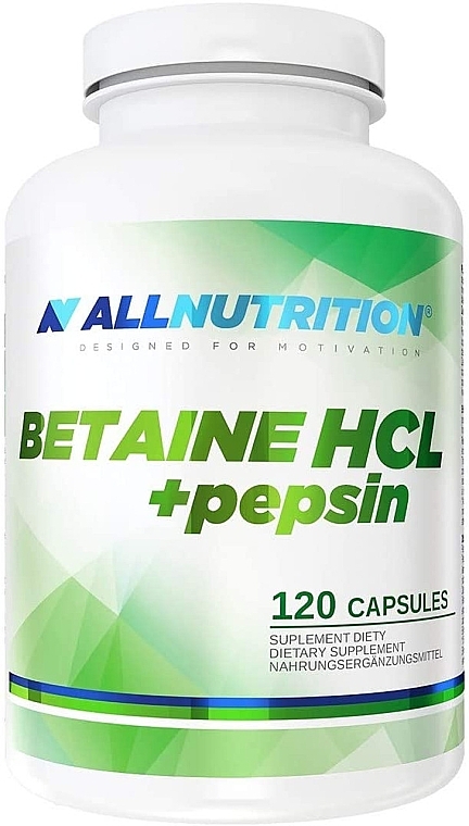Betaine HCL + Pepsin Food Supplement - Allnutrition Betaine HCL+Pepsin — photo N2