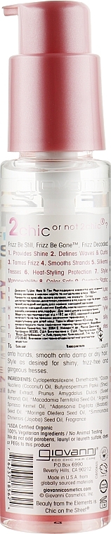 Hair Serum - Giovanni Frizz Be Gone Polishing Serum To Smooth Out Of Control Hair — photo N2