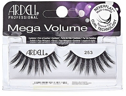 False Lashes - Ardell Mega Volume 253 Black  — photo N1