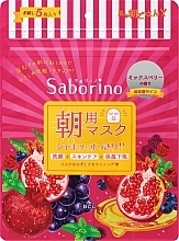 Moisturizing & Nourishing Day Mask Tissue - BCL Saborino Morning Mask Mix Berry — photo N18