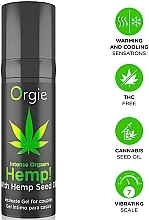 Energizing Gel with Hemp Oil - Orgie Hemp! Intense Orgasm Intimate Gel — photo N3