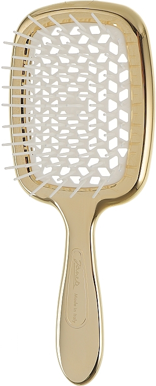 Hair Brush, limited edition, gold-white - Janeke Superbrush Limited Gold — photo N1