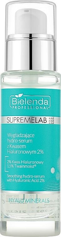 Smoothing Hydro Serum with 2% Hyaluronic Acid - Bielenda Professional SupremeLab Hyalu Minerals Smoothing Hydro-Serum With Hyaluronic Acid 2% — photo N1