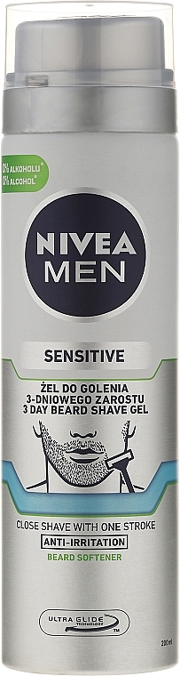 Alcohol-Free Shaving Gel for 3-Days Stubble - NIVEA MEN Sensitive — photo N5