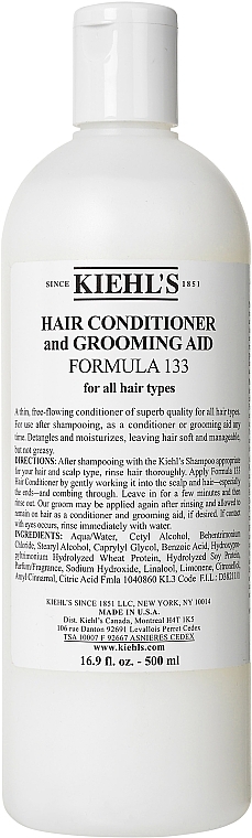 All Hair Types Conditioner - Kiehl's Hair Conditioner and Grooming Aid Formula 133 — photo N1