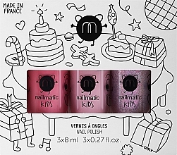 Set - Nailmatic Party Kids Set (nail/polish/3x8ml) — photo N1