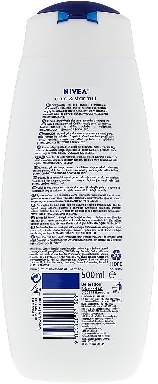 Shower Cream-Gel - NIVEA Care & Star Fruit Shower Gel — photo N6