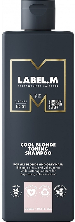 Shampoo for Blonde Hair - Label.m Cool Blonde Toning Shampoo — photo N1