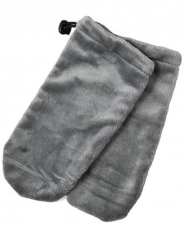 Terry Cloth Gloves for Hand Paraffin Treatments, Grey - Kodi Professional Terry Gloves Grey — photo N1