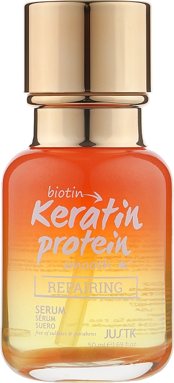 Biotin & Keratin Oil for Brittle & Split Hair - JustK — photo N1